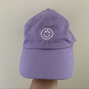 3rd eye smiley lavender cap